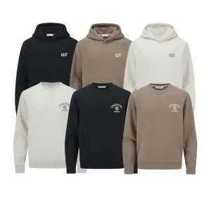 [롯데백화점]에디션 세미 오버핏 기모 맨투맨 후드 티셔츠 6종 NEG5TR1501 NEG5TH1501