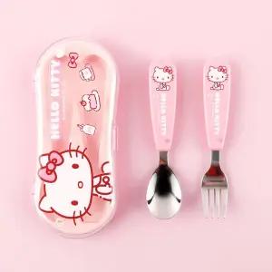 산리오 큐티 스푼포크 케이스세트-헬로키티