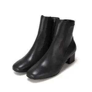 바바라 소가죽 스판 여성앵클부츠 4cm_BBG803