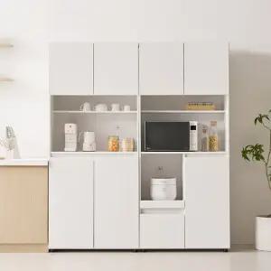 보루네오 마르체 크림 홈카페 비스포크 오브제 렌지대 주방 수납장 세트 BOW536C (착불)