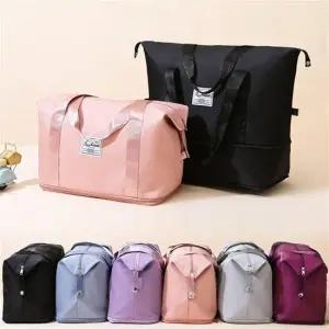 태슬사각숄더백 남성 여성 여행 헬스장 방수 스포츠 확장 보스턴 가방