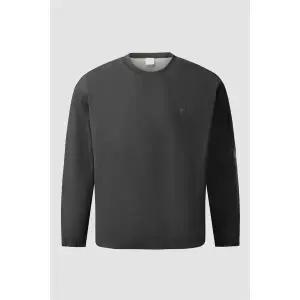 [코오롱스포츠](대전신세계) 동절 남성 스트레치 우븐 기모 맨투맨 (SET-UP) TLTBW24631BLK