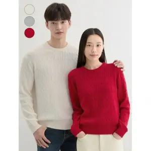 게스 GUESS [ON] 유니 꽈배기 라운드 스?티 NP3SE601880126