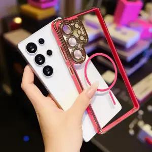 갤럭시 S25 S24 플러스 울트라 엣지 FE 투명 맥세이프 호환 케이스