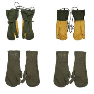 k 0133 미군 삼지 벙어리 장갑 외피만 내피만 울내피 미군장갑 방한용품 연극소품 영화소품