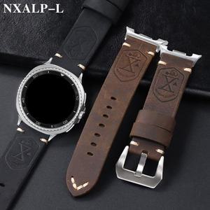 수제 소가죽 시계줄 ( 갤럭시 워치 8 40mm 호환) 팔찌 클래식