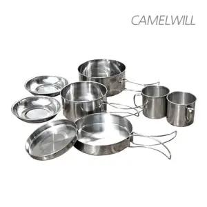 스텐 쿠커 8종세트/캠핑냄비 미니코펠 캠핑프라이팬 캠핑후라이팬 캠핑식기 캠핑식기세트 캠핑그릇