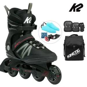 [케이투스케이트]성인 인라인스케이트 K2 키네틱 80 M 카키 성인용 인라인+가방+보호대 신발항균건조기 ...
