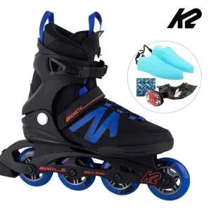 [케이투스케이트]성인 인라인스케이트 K2 키네틱 80 프로 M 블루 성인용 인라인 신발항균건조기 휠커버