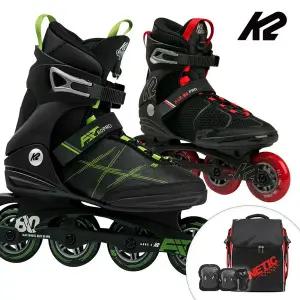 [케이투스케이트]성인 인라인스케이트 K2 핏 프로 모음 성인용 인라인+가방+보호대 신발항균건조기 휠커버