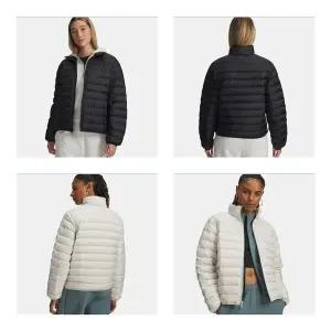 [언더아머](대전신세계)6007129 블랙 아이보리 여성 UA Limitless 울트라 라이트 여성 덕다운 경량 패딩...