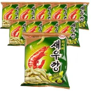 농심 와사비 새우깡 70g 10개