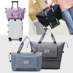 폴딩 보스턴백 확장형 여행가방 장바구니 용 숄더백 토트백 접이식 가방 레디백 보조 대용량