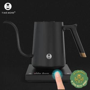 Timemore Fish 스마트 전기 주전자 600ml 220v 미세 입 온도 조절 손 커피 포트 사용자 정의