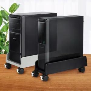 PC받침대 컴퓨터거치대 본체선반 이동식받침 데스크탑