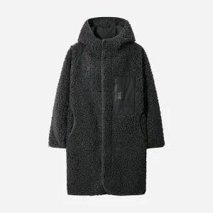 [DOD][디오디 공식]여성) 롱쉐르파 플리스 자켓(CHARCOAL GREY)