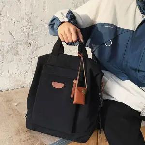 [콩심팥심]투웨이 토트 백팩 데일리 오피스 가벼운 가방 블랙