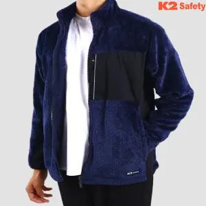 K2 세이프티 남성 겨울 후리스 자켓 빅사이즈 집업 잠바
