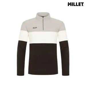 [롯데백화점]MILLET 남성 써말 배색형 가을 반집업 티셔츠_MLUWT272