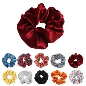 [콩심팥심]여자 예쁜 머리끈 머리 헤어 곱창 밴드 학생 데일리 학생머리끈