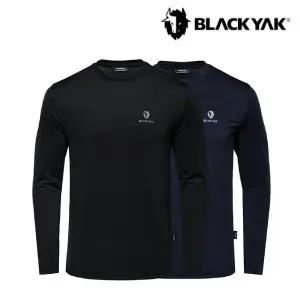 [롯데백화점]블랙야크 간절기 남여 공용 라운드 더블 웜 긴팔티 약기모 기능성 긴팔티 1BYRTXU905