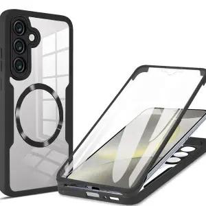 [하푼]갤럭시S25FE 360도 풀커버 맥세이프 양면 케이스