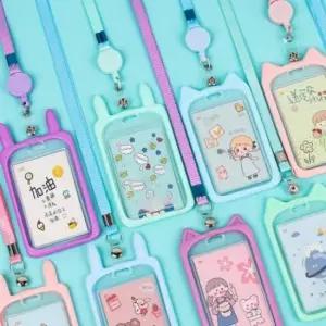 목걸이 실리콘 캐주얼 카드지갑 교통카드 필수템 케이 명합