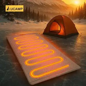 유캠프 신형 DC 12V 전기매트 탄소 온열 매트 차박 캠핑 전기장판 1인용 65x180cm 시거잭사용