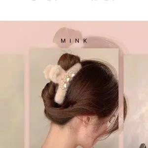 [콩심팥심]밍크 집게핀 / 하트집게핀 / 올림머리