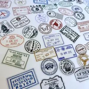 60매 여권 스탬프 도장 스티커