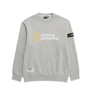 [롯데백화점]내셔널지오그래픽 폴리카터 빅 로고 풀기모 맨투맨 N234USW060