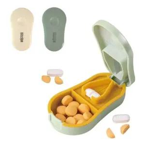 클린컷 알약 커팅기 1p 보관 휴대용 약절단 케이스 알약커터기 약통