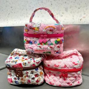 키티파우치 캐릭터 메이크업박스 키티 다용도 태닝키티파우치 미니파우치 손잡이