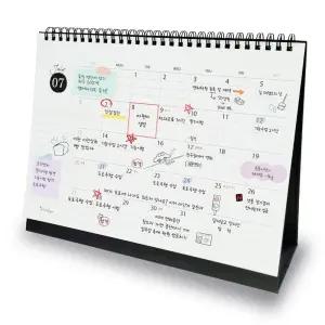 아이씨엘 데스크 스케줄러 캘린더 라지 2026 블랙 1개