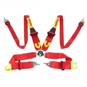 차량용 게임 MOMO 4점식 스포츠 4점 개조 레드 안전띠 6점식 레이싱벨트 프레임