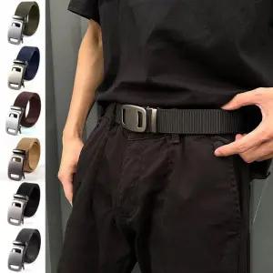 남성 데일리 6컬러 자동버클 나일론 카고 벨트_3