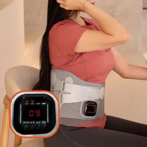 한일의료기 무선 온열 허리 마사지기 근육 등 진동 마사지 기계