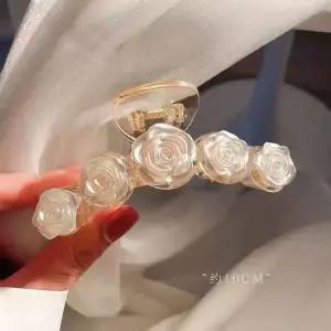 [골드스마일]다섯 장미 집게핀 올림머리 왕집게핀 올림머리 대왕 여아헤어핀