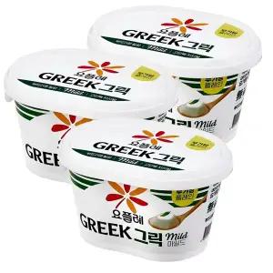 빙그레 요플레 그릭 마일드 요거트 무가당 플레인 400g(3입)