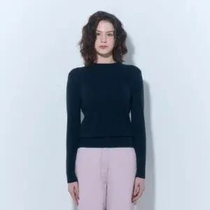 [UNIT](센텀시티점)캐시미어 베이직 크루넥 풀오버 (ZFKKCN101C-NAVY)