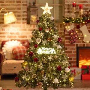 크리스마스트리 나무 장식 풀세트 루돌프 골든레드 1.6m