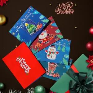 [두두엠] 보석십자수 크리스마스 카드만들기(4종)