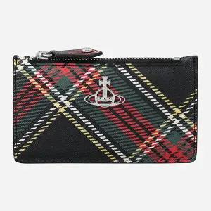 [비비안 웨스트우드]5F 54020005W S0022 N302 타탄 지퍼 카드 지갑
