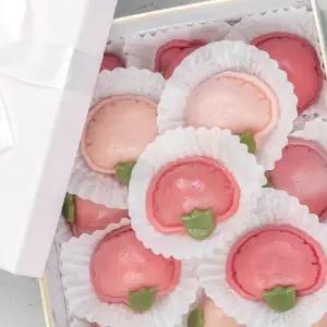 [마을기업싸리재]떡만들기 [ 카네이션 말랑떡 100g 4봉 ] 화전 바람떡