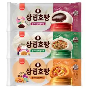 삼립 오리지널 호빵 상온 3종혼합 단팥 야채 피자 3개씩 총9봉 편의점 냉동 찐빵