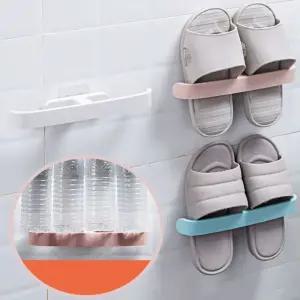 욕실화 슬리퍼 거치대 부착식 신발 정리대 거실화걸이 슬리퍼걸이
