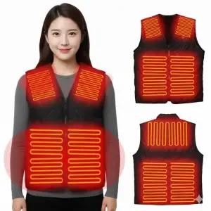 파로스 USB 발열조끼 3단 온도조절 온열 기모안감 V넥 열선조끼 (배터리 별도)