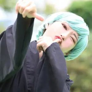 스투피드 K-POP 남자 아이돌 코스프레 가발 (민트 베이비)