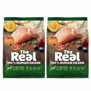 [하림펫푸드] 더리얼 크런치 연어 어덜트 1.6kgx2