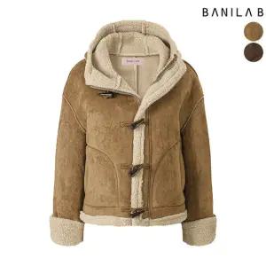 [바닐라비] 여성 스웨이드 후드 무스탕